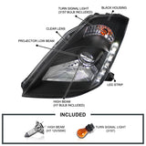 Coolstuffguru Compatible with Nissan 350Z Black Clear SMD LED Projector Headlights