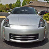 Coolstuffguru Compatible with Nissan 350Z Fairlady Z33 Chrome Smoke LED Projector Headlights Head Lamps