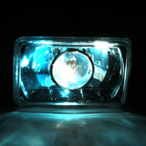 Coolstuffguru Black Housing 4x6 Square Clear Lens Projector Headlights