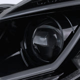 Coolstuffguru Compatible with Mercedes Benz W203 C Class Replacement Glossy Black LED Projector Headlights