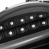 Coolstuffguru Compatible with Mercedes Benz W203 C-Class C230 C240 C320 LED Projector Headlights Black Headlamps