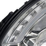 Coolstuffguru Compatible with Mercedes Benz W220 S-Class Chrome LED Strip Signal Projector Headlights