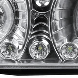 Coolstuffguru Compatible with Chevy GMC C10 Pickup Silverado Suburban Chrome Halo Led Projector Headlights