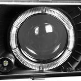 Coolstuffguru Compatible with Gmc C10 Halo Led Black Proj Headlights, Corner, Bumper Lights, Smoked Tail L