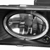 Coolstuffguru Compatible with Chevy GMC C10 Pickup Silverado Suburban Black Halo Led Projector Headlights