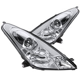 Coolstuffguru Compatible with Toyota Celica Chrome Clear Projector Headlights Replacement Left+Right