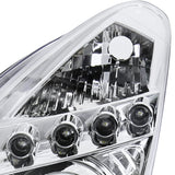 Coolstuffguru Compatible with Toyota Celica Chrome Clear Halo Led Projector Headlights