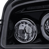 Coolstuffguru Compatible with Dodge Charger Rt Srt Sxt Glossy Black Halo Led Projector Head Lights