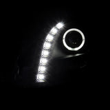 Coolstuffguru Compatible with Cadillac Cts Halo Black Projector SMD LED Headlights Lamps