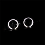 Coolstuffguru Compatible with BMW E36 318 325 328 2/4Dr Dual Halo Black Projector Head Lights Lamp