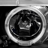 Coolstuffguru Compatible with BMW E36 318 325 328 2/4Dr Dual Halo Black Projector Head Lights Lamp