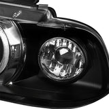 Coolstuffguru Compatible with BMW E36 318 325 328 2/4Dr Dual Halo Black Projector Head Lights Lamp
