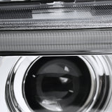 Coolstuffguru Compatible with BMW E38 7-Series 740i 740i Chrome Clear Dual Halo LED Projector Headlights