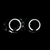 Coolstuffguru Compatible with BMW E46 4Dr Sedan 323i 328i Halo Projector Headlights Chrome