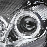 Coolstuffguru Compatible with Mitsubishi Eclipse JDM Chrome Clear Dual Halo Projector Headlights