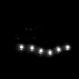 Coolstuffguru Compatible with Ford F250 F350 F450 F550 LED DRL Black Smoke Projector Headlights Pair