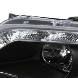 Coolstuffguru Compatible with Ford Fusion 4dr Sedan Black LED Projector Headlights Lamps