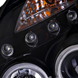 Coolstuffguru Compatible with Infiniti G35 2Dr Coupe Glossy Black Housing Smoked Lens Proj Headlights