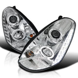 Coolstuffguru Compatible with Infiniti G35 sedan smd Led Halo Clear Projector Headlights