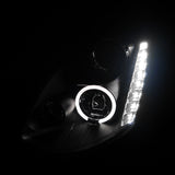 Coolstuffguru Compatible with Infiniti G35 Sedan Black Halo SMD LED Projector Headlights Pair