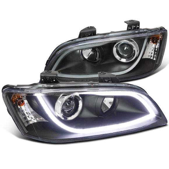 Coolstuffguru Compatible with Pontiac G8 LED Strip Bar Black Projector Headlights Lamp