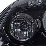 Coolstuffguru Compatible with Volkswagen Golf Rabbit Jetta Glossy Black Housing Halo Led Proj Headlights