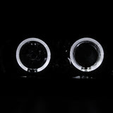 Coolstuffguru Compatible with Volkswagen Golf MK3 Dual Halo Projector Headlight+Clear Bumper Fog Lamps