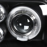 Coolstuffguru Compatible with Golf MK3 Halo Projector Headlights Black+Clear Bumper Fog Lamps
