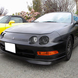 Coolstuffguru Compatible with Acura Integra Replacement Halo Projector JDM Black Headlights Lamps Left+Right