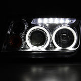 Coolstuffguru Compatible with Volkswagen Jetta Bora Dual Halo LED Projector Headlight W/H1 6000K HID Bulbs