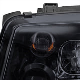 Coolstuffguru Compatible with Volkswagen Jetta R8 Led Style Glossy Black Projector Headlights