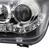 Coolstuffguru Compatible with Volkswagen Jetta R8 Led Style Black Projector Headlights