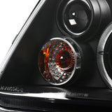 Coolstuffguru Compatible with Volkswagen Jetta Led Black Projector Head Lights W/Fog Lamps