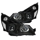 Coolstuffguru Black Projector Headlights w/ Parking Lamps Compatible with Subaru Legacy 2010-2014 L+R Pair Head Light Lamp Assembly