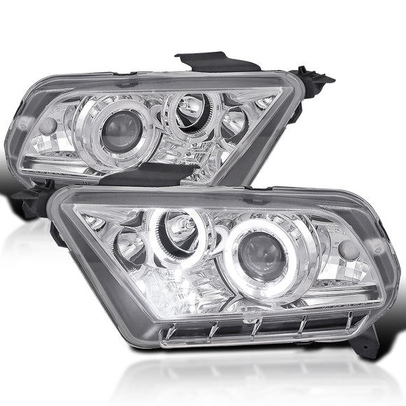 Coolstuffguru Compatible with Ford Mustang LED Halo Projector Headlights