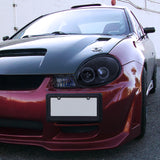 Coolstuffguru Compatible with Dodge Neon Plymouth Es Acr Rt Glossy Black Halo Led Projector Headlights