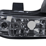 Coolstuffguru Compatible with Dodge Neon Plymouth Es Acr Rt Glossy Black Halo Led Projector Headlights