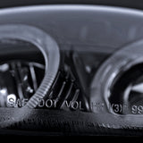 Coolstuffguru Compatible with Dodge Neon Plymouth Es Acr Rt Glossy Black Halo Led Projector Headlights
