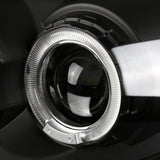 Coolstuffguru Compatible with Dodge Plymouth Neon Black Dual Halo Led Projector Headlights Parking Lights 1Pc