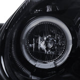 Coolstuffguru Compatible with Dodge Neon Srt4 Dual Halo Led Glossy Black Projector Headlights