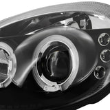 Coolstuffguru Compatible with Dodge Neon Srt4 Black Dual Halo Led Projector Headlights