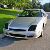 Coolstuffguru Compatible with Honda Prelude Black/Smoke SMD LED DRL Replacement Projector Headlights Lamps