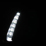 Coolstuffguru Compatible with Honda Prelude Black/Smoke SMD LED DRL Replacement Projector Headlights Lamps