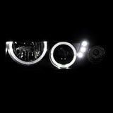 Coolstuffguru Compatible with Chevy S10 Blazer Pickup Chrome Halo SMD LED Projector Headlights