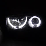 Coolstuffguru Compatible with Chevy S10 Pick Up Ss Ls Zr2 Blazer Black Halo Projector Headlights