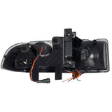 Coolstuffguru Compatible with Chevy S10 Pick Up Ss Ls Zr2 Blazer Black Halo Projector Headlights