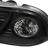 Coolstuffguru Compatible with Chevy S10 Pick Up Ss Ls Zr2 Blazer Black Halo Projector Headlights