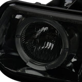 Coolstuffguru Compatible with Chevy Silverado Tahoe Suburban Smoke Halo LED Projector Headlights