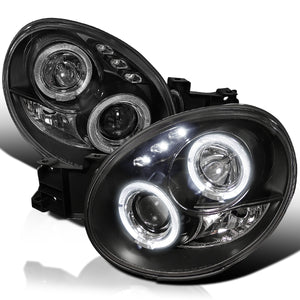 Coolstuffguru Compatible with Subaru Impreza Led Halo Black Projector Head Lights