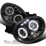 Coolstuffguru Compatible with Subaru Impreza Led Halo Black Projector Head Lights